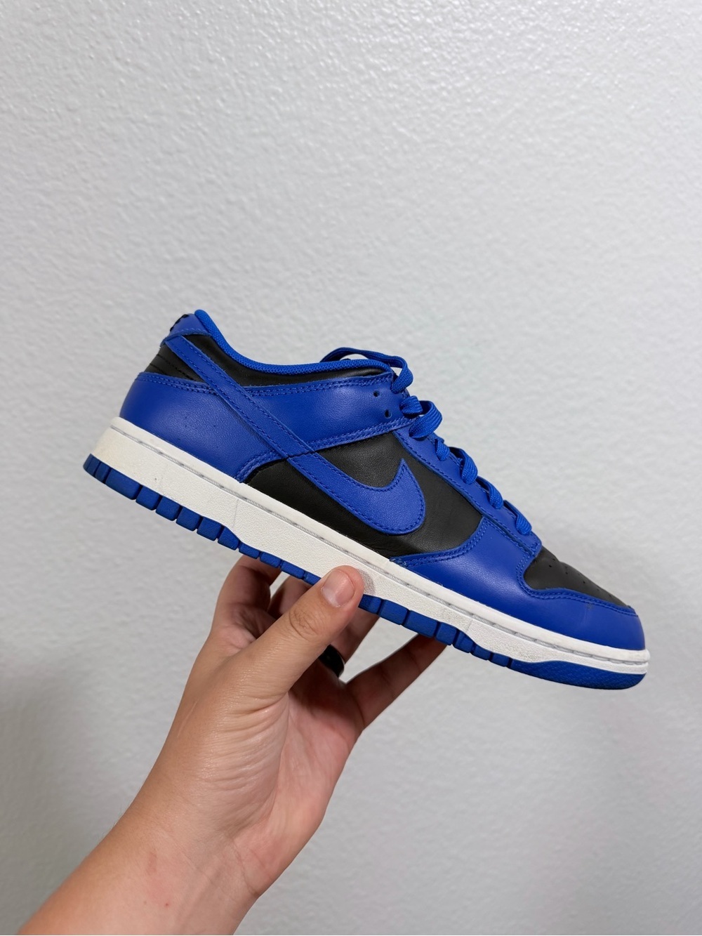 Nike dunk low blue and black